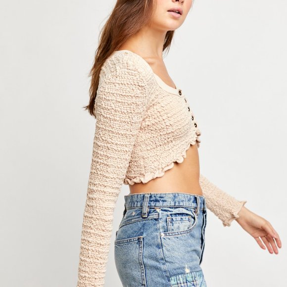 NWT Free People Rosehip Cardi / Rose Water - Picture 2 of 5